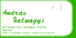 andras halmagyi business card